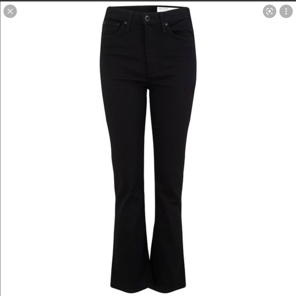 rag & bone black flare jeans